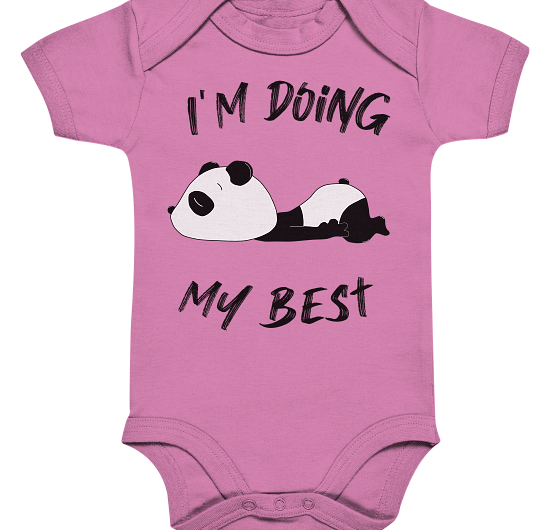 I’m doing my best Panda – Organic Baby Bodysuite